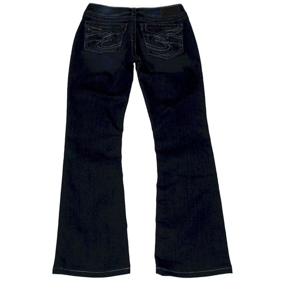 Silver Jeans - SUKI SURPLUS - SAF446 - Mid Rise Boot Cut Blue Denim (27X30) - Picture 12 of 16